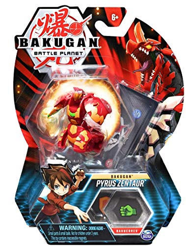 Bakugan, Pyrus Zentaur, 5,1 cm hoch, Sammlerstück, verwandelt, für Kinder ab 6 Jahren von BAKUGAN