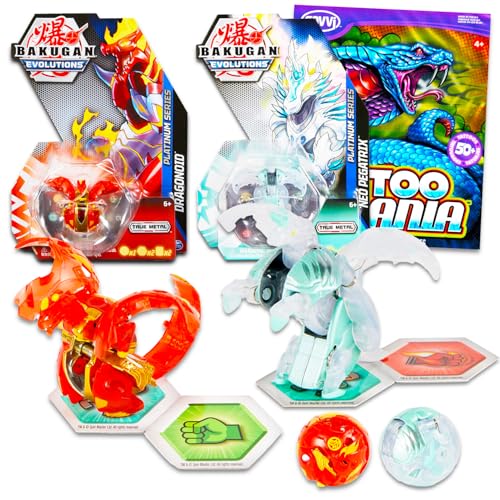 Bakugan Evolutions Platinum Neo Dragonoid und Neo Pegatrix Bundle mit 2 Bakugan Spielzeug für Bakugan Bakugan Party Supplies und mehr | Bakugan Spielzeug für Jungen 6-8 Bakugan Evolutions Platinum Neo Dragonoid und Neo Pegatrix Bundle mit 2 Bakugan Spielzeug für Bakugan Bakugan Party Supplies und mehr | Bakugan Spielzeug für Jungen 6-8 von BAKUGAN