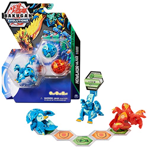 BAKUGAN 'Evolutions' Starter Pack mit 3 Bälle (Ultra Aquos Howlkor, Basic Pyrus Pegatrix, Basic Aquos Colossus) von BAKUGAN