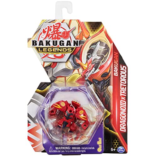 Bakugan Legends 2023 Dragonoid x Tretorous 5,1 cm Kern Sammelfigur und Sammelkarten von BAKUGAN