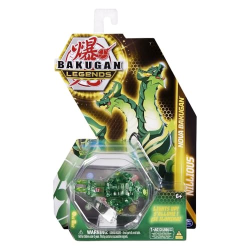 BAKUGAN 'Legends' 2023 Nova 1er Pack, Ball mit Leuchteffekt, unterschiedliche Varianten, für Kinder ab 6 Jahren von BAKUGAN