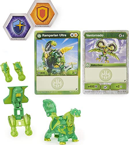 Bakugan Ultra, Ramparian with Transforming Baku-Gear, Armored Alliance 7,6 cm hohe Sammelfigur von Bakugan