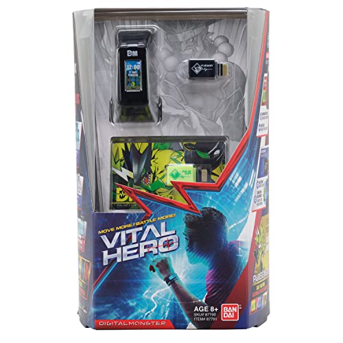 BANDAI NAMCO Entertainment Germany Vital Hero Digimon Interaktives Armband, Schwarz - Interaktives Gaming-Device - Armband - Schwarz - 8+ von Bandai