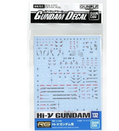 Bandai Gundam Aufkleber Nr. 132 RG 1/144 Hi-Nu Gundam Aufkleberbögen Bandai Gundam Aufkleber Nr. 132 RG 1/144 Hi-Nu Gundam Aufkleberbögen von BANDAI SPIRITS