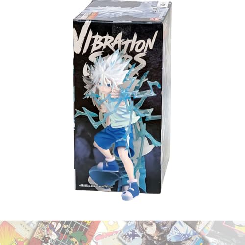 BANDAI SPIRITS Killu a Zoldyck II: 13 cm Vibrationsstern-Statue, gebündelt mit 1 A.C.G. kompatiblen Themen-Sammelkarte (89616) von BANDAI SPIRITS