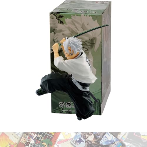 BANDAI SPIRITS Sanemi Shinazugawa 14 cm Vibrationsstern-Statue, gebündelt mit 1 A.C.G. kompatiblen Themen-Sammelkarte (89361) von BANDAI SPIRITS