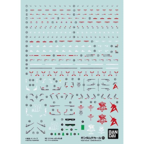 Bandai Gundam DECAL125 RG 1/144 νGUNDAM, Keine von BANDAI SPIRITS
