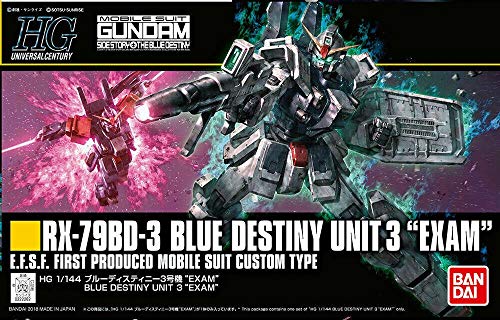 Bandai HGUC 1/144 RX-79 BD-3 Blue Destiny 3 Unit `EXAM` Plastic Kit von BANDAI SPIRITS