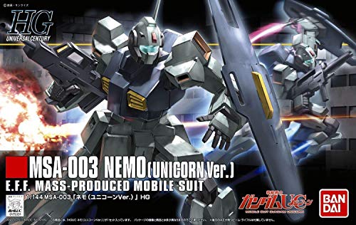 Bandai – Modellbau Gundam – Nemo Unicorn Wurm Gunpla HG 1/144 13 cm – 4573102606655 von BANDAI SPIRITS
