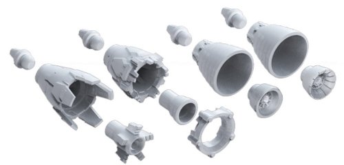 Bandai Hobby MS Vernier 01 1/144 Bandai Builder Parts Actionfigur (Box/12) von BANDAI SPIRITS