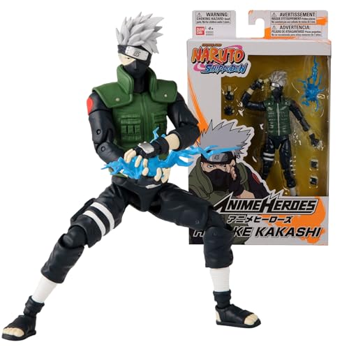 Bandai – Anime Heroes – Naruto Shippuden – Anime-Heldenfiguren 17 cm – Kakashi Hatake – Offizielle Lizenz - Gelenkfigur Kakashi - 36903 Bandai – Anime Heroes – Naruto Shippuden – Anime-Heldenfiguren 17 cm – Kakashi Hatake – Offizielle Lizenz - Gelenkfigur Kakashi - 36903 von BANDAI