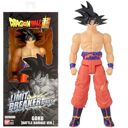 Bandai - Dragon Ball Super - Goku Battle Damage - Limit Breaker Figur 30 cm - Offizielle Dragon Ball Lizenz - Große Gelenkige Goku Figur - Spielzeug für Kinder ab 4 Jahren - 36829 von Bandai