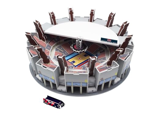 BANDAI 13361 3D-Puzzle Fernando Buesa Arena (Offizielles Produkt von Saski Baskonia S.A.D.) Sammelfigur, Mehrfarbig von BANDAI