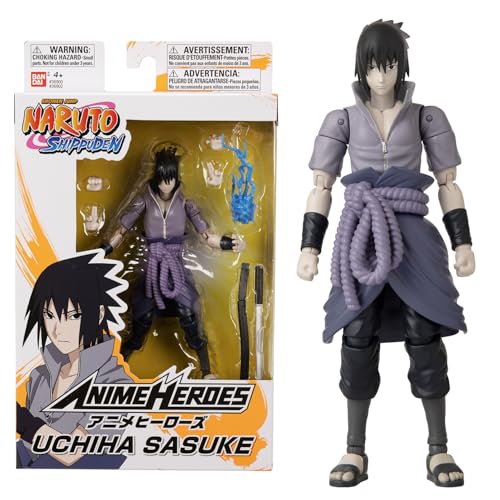 Anime Heroes – Naruto Shippuden – Anime Heroes Figur 17 cm – Sasuke Uchiwa – 36902 von BANDAI