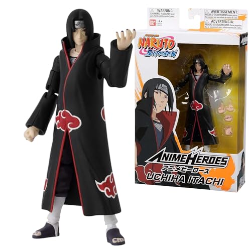 Bandai – Anime Heroes – Naruto Shippuden – Anime Heroes Figur 17 cm – Itachi Uchiwa – 36902 von BANDAI