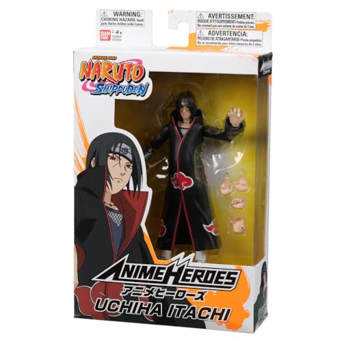 Bandai – Anime Heroes – Naruto Shippuden – Anime Heroes Figur 17 cm – Itachi Uchiwa – 36902 von BANDAI