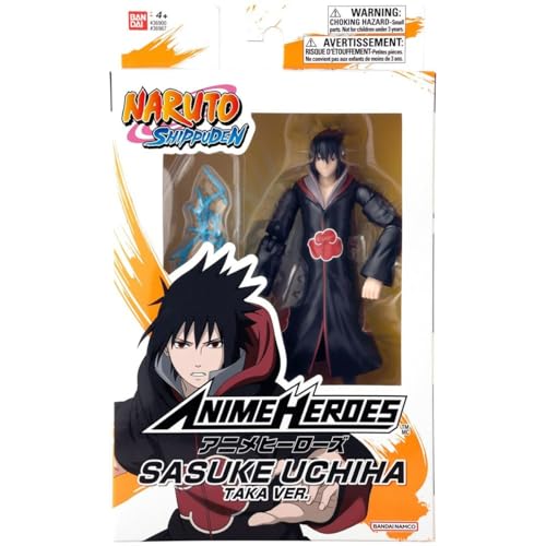 BANDAI - Anime Heroes - Naruto Shippuden - Figur Sasuke Taka - Offizielle Lizenz Naruto Shippuden - Gelenkige Sasuke-Figur 17 cm - Manga Actionfigur - Spielzeug für Kinder ab 4 Jahren - 36967 BANDAI - Anime Heroes - Naruto Shippuden - Figur Sasuke Taka - Offizielle Lizenz Naruto Shippuden - Gelenkige Sasuke-Figur 17 cm - Manga Actionfigur - Spielzeug für Kinder ab 4 Jahren - 36967 von BANDAI