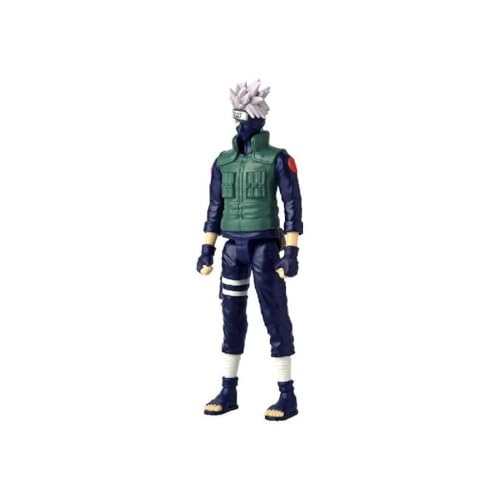 Bandai - Anime Heroes - Naruto Shippuden - Manga-Figur Anime Heroes Mega 30 cm - Kakashi Hatake - Offizielle Naruto Lizenz - Große Gelenkige Kakashi-Figur - Spielzeug für Kinder ab 4 Jahren - 38153 von BANDAI