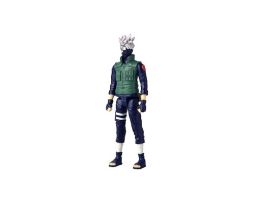 Bandai - Anime Heroes - Naruto Shippuden - Manga-Figur Anime Heroes Mega 30 cm - Kakashi Hatake - Offizielle Naruto Lizenz - Große Gelenkige Kakashi-Figur - Spielzeug für Kinder ab 4 Jahren - 38153 von Bandai