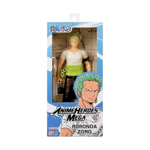 BANDAI - Anime Heroes - One Piece - Anime Heroes Mega Figur 30 cm Zoro - Große bewegliche Figur - Manga- Roronoa Zoro - Offizielle One Piece Lizenz - Spielzeug für Kinder ab 4 Jahren - 38332 BANDAI - Anime Heroes - One Piece - Anime Heroes Mega Figur 30 cm Zoro - Große bewegliche Figur - Manga- Roronoa Zoro - Offizielle One Piece Lizenz - Spielzeug für Kinder ab 4 Jahren - 38332 von BANDAI