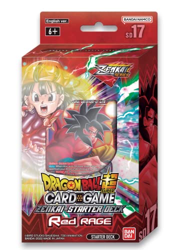 BANDAI Dragon Ball Super CG: Zenkai Series Starter Deck (SD17), Red Rage, Kartenspiel, ab 6 Jahren, 1 Spieler BANDAI Dragon Ball Super CG: Zenkai Series Starter Deck (SD17), Red Rage, Kartenspiel, ab 6 Jahren, 1 Spieler von BANDAI