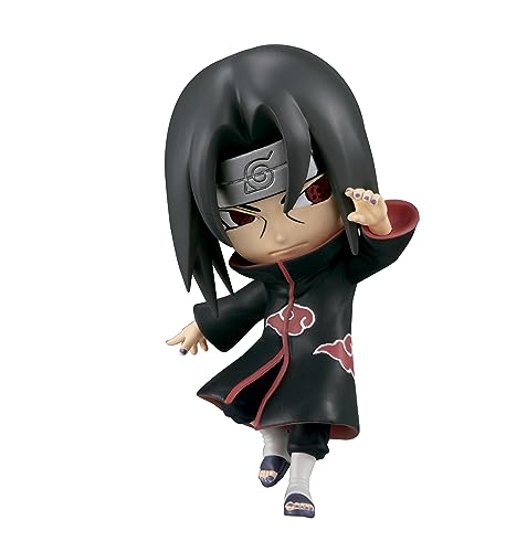 BANDAI Chibi Masters VE63389 Shippuden Anime-Itachi Uchiha Kawaii Naruto, 8 cm, mehrere Farben von BANDAI