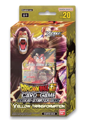 BANDAI Dragon Ball Super CG: Zenkai Series Starter Deck (SD20) – Gelbe Transformation | Kartenspiel | ab 6 Jahren | 1 Spieler von BANDAI