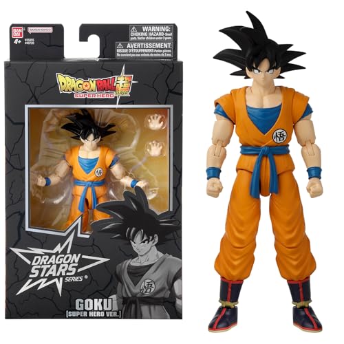 Dragon Ball Super Bandai Super Hero - Figurine Dragon Star 17 cm - Goku - Offizielle Dragon Ball Lizenz - Gelenkige Goku-Figur - Spielzeug für Kinder ab 4 Jahren - 40720 von Dragon Ball Super