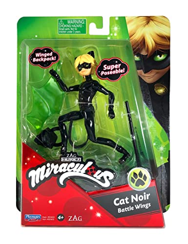 BANDAI Miraculous: Tales of Ladybug and Cat Noir Kleine Katze Noir Puppe | 12 cm Miraculous Cat Noir Puppe mit Zubehör | Adrien Superheld Cat Noir Spielzeug | Miraculous Toys Miraculous Dolls Range BANDAI Miraculous: Tales of Ladybug and Cat Noir Kleine Katze Noir Puppe | 12 cm Miraculous Cat Noir Puppe mit Zubehör | Adrien Superheld Cat Noir Spielzeug | Miraculous Toys Miraculous Dolls Range von BANDAI