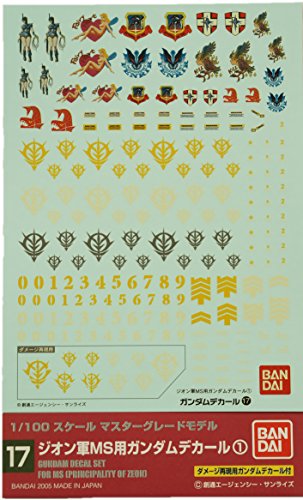 Bandai Model Kit-51594 51594 Gundam Decal 17-MG Multi Zeon, 34135 von BANDAI SPIRITS