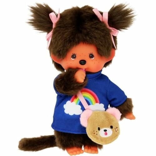 BANDAI - Monchhichi - Monchhichi Kawaii Plüschtasche - Ikone des 80er-Jahre Plüsches - Sehr weiches Plüschtier, 20 cm, für Kinder und Erwachsene - SE233274 BANDAI - Monchhichi - Monchhichi Kawaii Plüschtasche - Ikone des 80er-Jahre Plüsches - Sehr weiches Plüschtier, 20 cm, für Kinder und Erwachsene - SE233274 von BANDAI