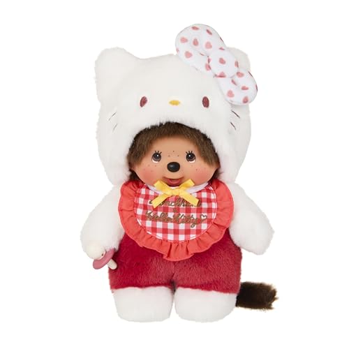 BANDAI Monchhichi – Plüschtier Monchhichi Hello Kitty weiß – Ikonischer AFFE der 80er Jahre, sehr weich, 20 cm für Kinder und Erwachsene – Hello Kitty – Spielzeug für Kinder ab 2 Jahren – SE205882 BANDAI Monchhichi – Plüschtier Monchhichi Hello Kitty weiß – Ikonischer AFFE der 80er Jahre, sehr weich, 20 cm für Kinder und Erwachsene – Hello Kitty – Spielzeug für Kinder ab 2 Jahren – SE205882 von BANDAI