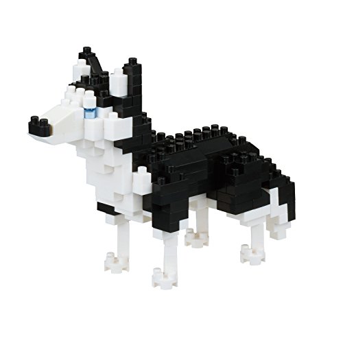 BANDAI - Nanoblock - Hund Figur Siberian Husky - Figur mit 190 Bausteinen - Konstruktionsspielzeug Bausteine Hunde, Tier - Baukit Spielzeug für Kinder ab 12 Jahren Jugendliche Erwachsene - NBC264 von BANDAI