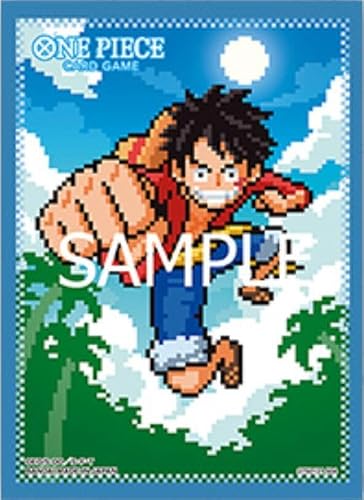 BANDAI One Piece Card Game Offizielle Hüllen Assortment 8 - Pixel Art Monkey.D.Luffy (70er-Pack) von BANDAI