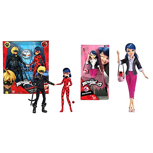 BANDAI P50365 Miraculous 2er Packung Ankleidepuppen 26 cm – Ladybug und Cat Noir, Keine & Miraculous Ladybug – Ankleidepuppe 26 cm – Marinette – P50005 BANDAI P50365 Miraculous 2er Packung Ankleidepuppen 26 cm – Ladybug und Cat Noir, Keine & Miraculous Ladybug – Ankleidepuppe 26 cm – Marinette – P50005 von BANDAI