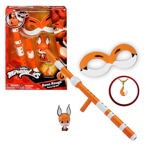 Bandai - Miraculous - Verwandlungsset - Rena Rouge - Superhelden-Kostüm und Accessoires - Offizielle Lizenz - Accessoire Fuchs Rena Rouge - P50602 von Bandai