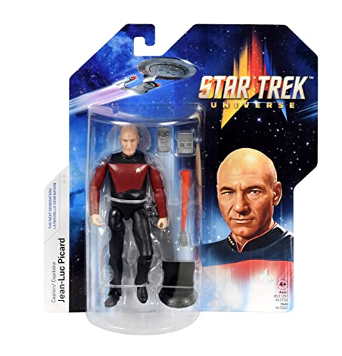 BANDAI Star Trek Figur Captain Jean-Luc Picard | 12,7 cm Captain Picard Star Trek The Next Generation Actionfigur | Star Trek TNG Spielzeug Gelenkfigur | Star Trek Geschenke und Star Trek Merchandise von BANDAI