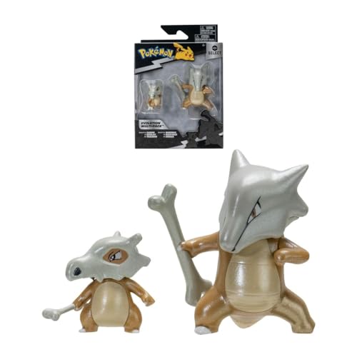 Pokémon Bandai JW2774 Evolution Osselait & Ossatueur – Figur Osselait 5 cm + Figur Ossatueur 10 cm von Pokémon