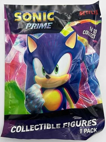 BANDAI Sonic Prime Sammelfigur Blind Bag 1 von 16 zum Sammeln 6,5 cm | Sonic The Hedgehog Modelle basierend auf der Sonic Prime Netflix TV Show | Für Erwachsene und Kinder von BANDAI