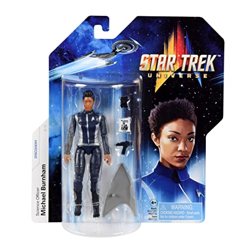 BANDAI Star Trek Figur Commander Michael Burnham | Michael Burnham Star Trek Discovery Actionfigur | Star Trek Discovery Spielzeug bewegliche Figur | Star Trek Geschenke und Star Trek Merchandise von BANDAI