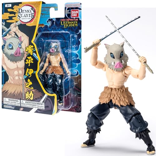 BANDAI - Ultimate Legends HD - Actionfigur Demon Slayer 12 cm - Inosuke Hashibira - Offizielle Lizenz - Gelenkfigur Inosuke - VE88963 von BANDAI