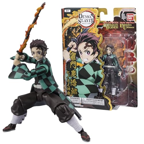 Bandai - Ultimate Legends HD - Demon Slayer Actionfigur 12 cm - Tanjiro Hinokami Kagura - Offizielle Demon Slayer Lizenz - Gelenkige Tanjiro Figur - Spielzeug für Kinder ab 4 Jahren - VE88969 von Bandai