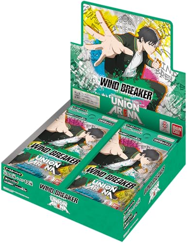 BANDAI Union Arena Booster Pack, Windbreaker [UA38BT] (Box), 16 Packungen von BANDAI