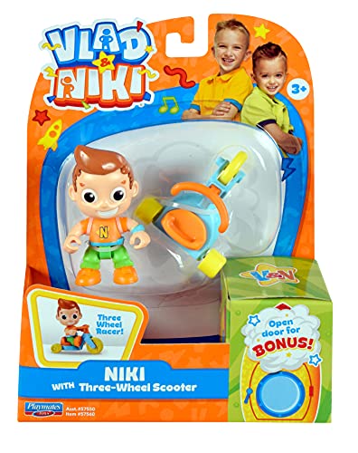 BANDAI Vlad & Niki Play Actionfigur – Everyday Niki – bewegliche Actionfigur mit Zubehör, Mehrfarbig, P57560 von BANDAI