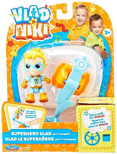 BANDAI Vlad & Niki Play Actionfigur – Superhelden-Vlad-Figur – bewegliche Actionfigur mit Zubehör, Mehrfarbig, P57551 BANDAI Vlad & Niki Play Actionfigur – Superhelden-Vlad-Figur – bewegliche Actionfigur mit Zubehör, Mehrfarbig, P57551 von BANDAI