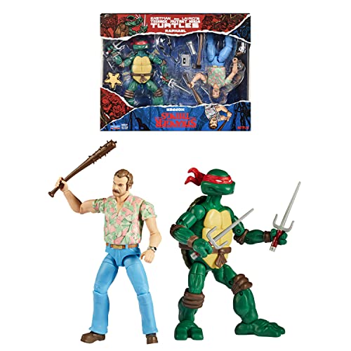 Bandai - 15 cm große offizielle Figuren Teenage Mutant Ninja Turtles x Stranger Things - Raph VS Jim Hopper - P81192 Bandai - 15 cm große offizielle Figuren Teenage Mutant Ninja Turtles x Stranger Things - Raph VS Jim Hopper - P81192 von BANDAI