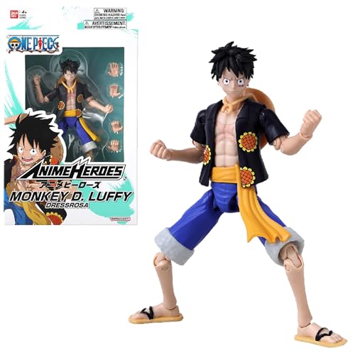 Bandai – Anime Heroes – One Piece – Anime Heroes-Figur 17 cm – Monkey D. Ruffy Dressrosa – 37007 von BANDAI