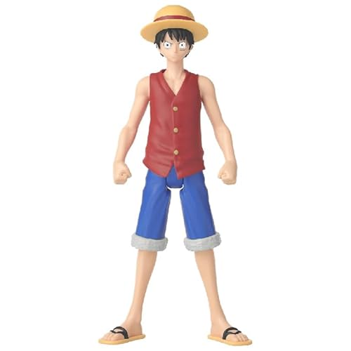 Bandai Anime Heroes – One Piece – Anime Heroes Mega Figur 30 cm Luffy – Große bewegliche Luffy Figur – Offizielles One Piece – Spielzeug für Kinder ab 4 Jahren – 38331 von BANDAI