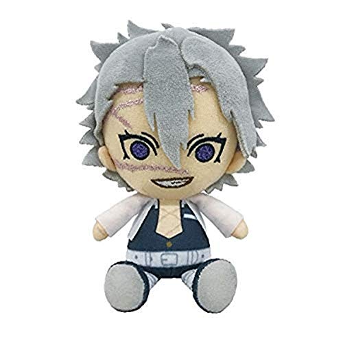 Bandai Demon Slayer Kimetsu no Yaiba Chibi Plüschfigur, 15 cm, Sunrise (Sanemi Shinazugawa) von Bandai