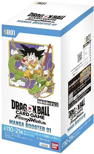 Bandai Dragon Ball Super Kartenspiel Fusion World Manga Booster Box 01 [SB01] (Japanisch), 24 Packungen von BANDAI